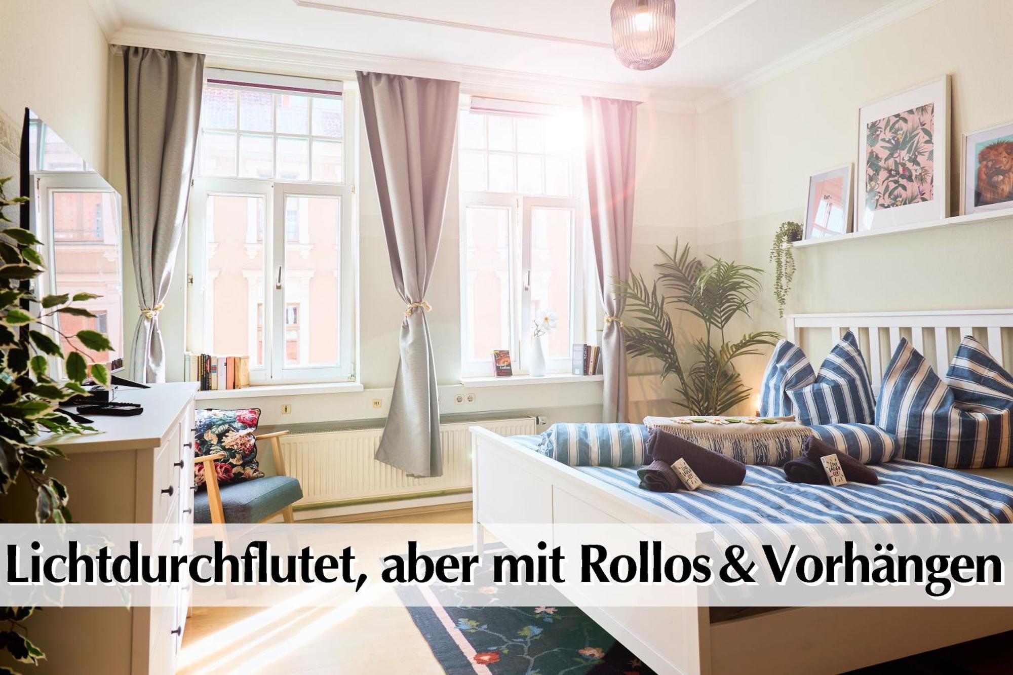 12 Fewos Im Jugendstilhaus Mit Aufzug, Terrasse, Kingsize-Bett, Smart-Tv, Etc Érfurt Habitación foto