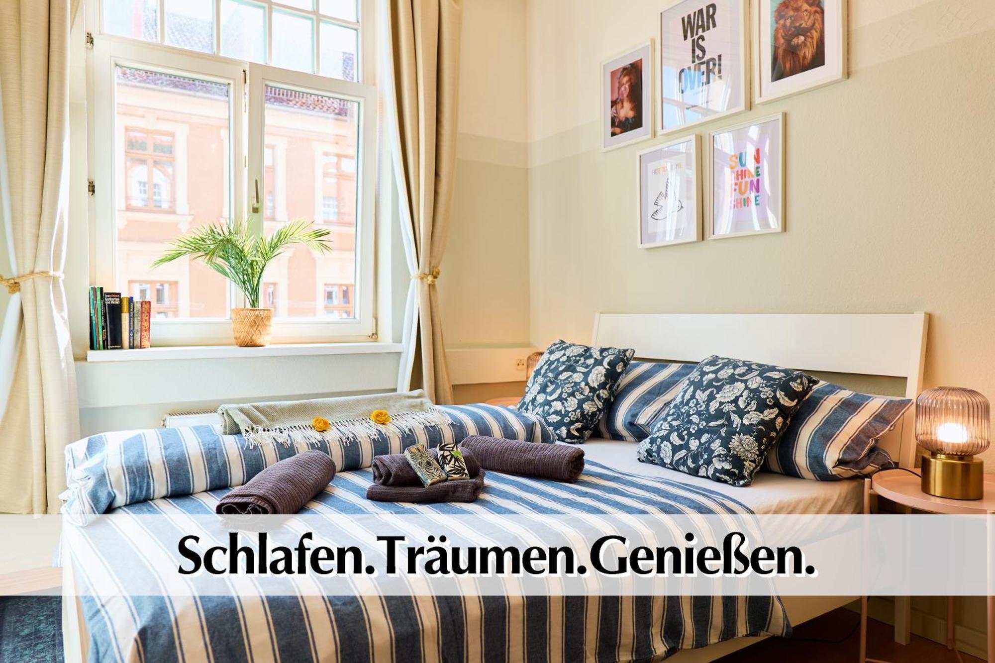 12 Fewos Im Jugendstilhaus Mit Aufzug, Terrasse, Kingsize-Bett, Smart-Tv, Etc Érfurt Habitación foto