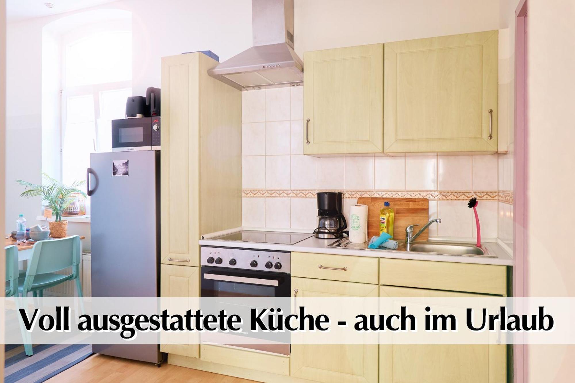 12 Fewos Im Jugendstilhaus Mit Aufzug, Terrasse, Kingsize-Bett, Smart-Tv, Etc Érfurt Habitación foto