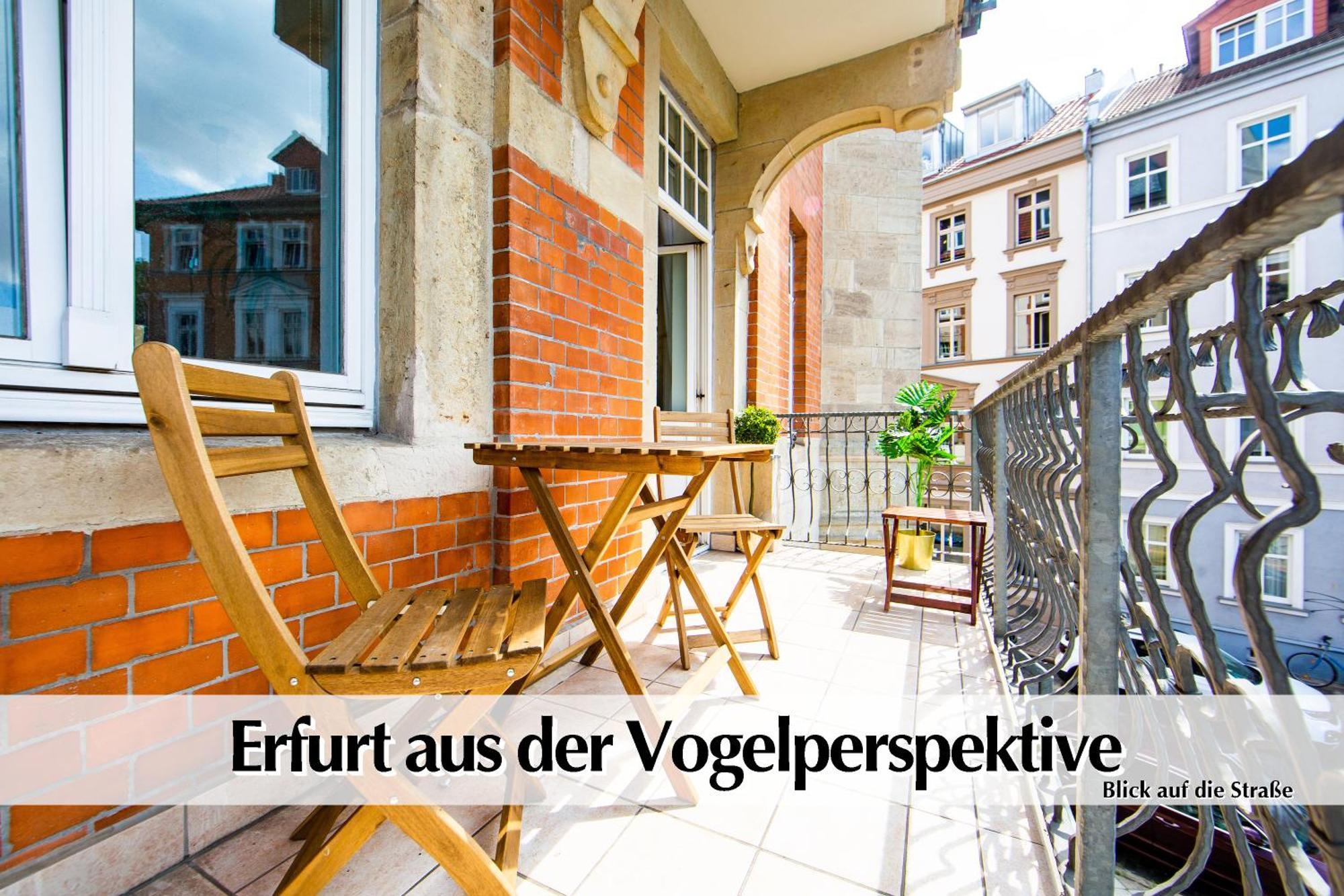 12 Fewos Im Jugendstilhaus Mit Aufzug, Terrasse, Kingsize-Bett, Smart-Tv, Etc Érfurt Habitación foto