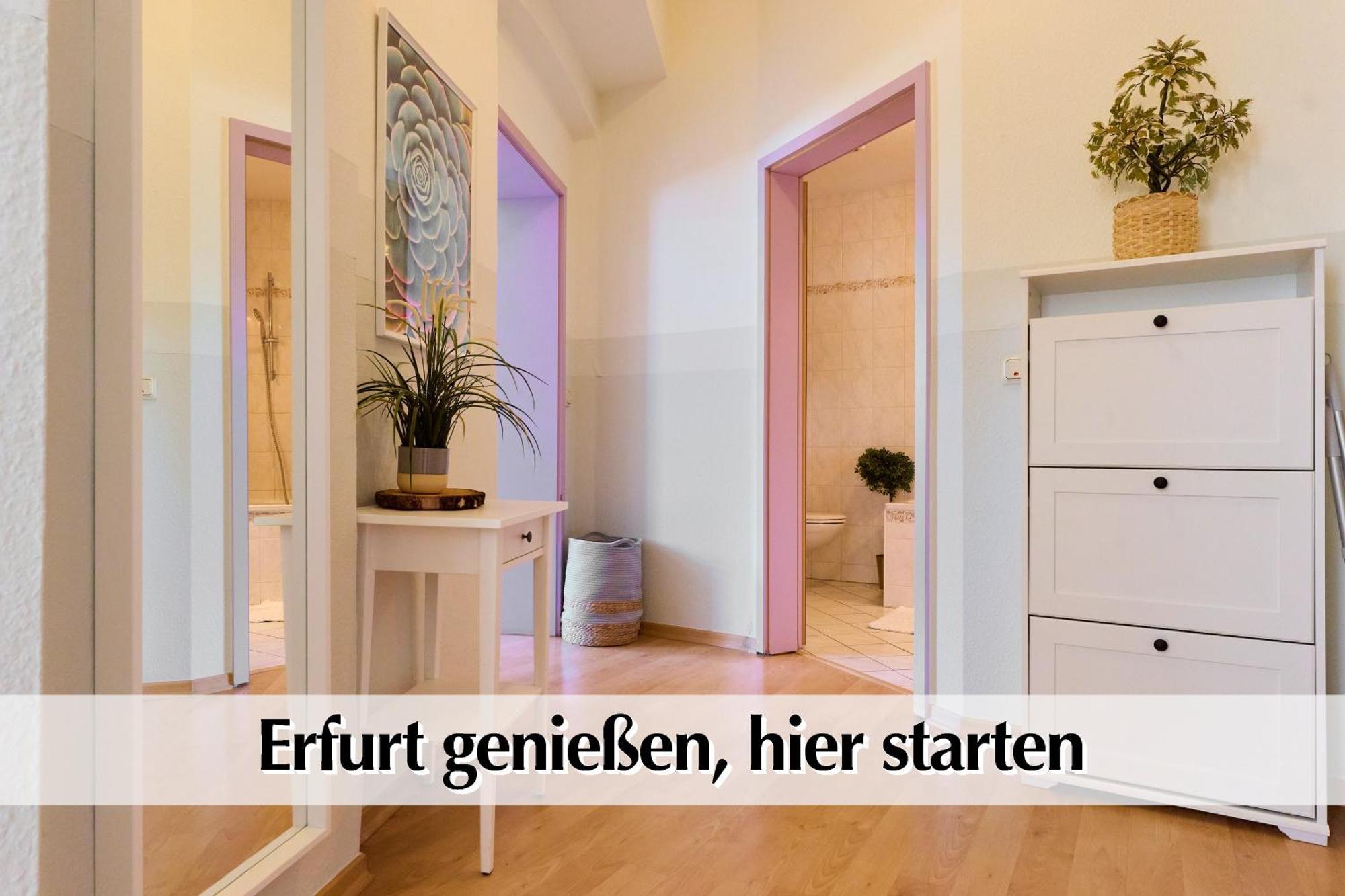 12 Fewos Im Jugendstilhaus Mit Aufzug, Terrasse, Kingsize-Bett, Smart-Tv, Etc Érfurt Habitación foto