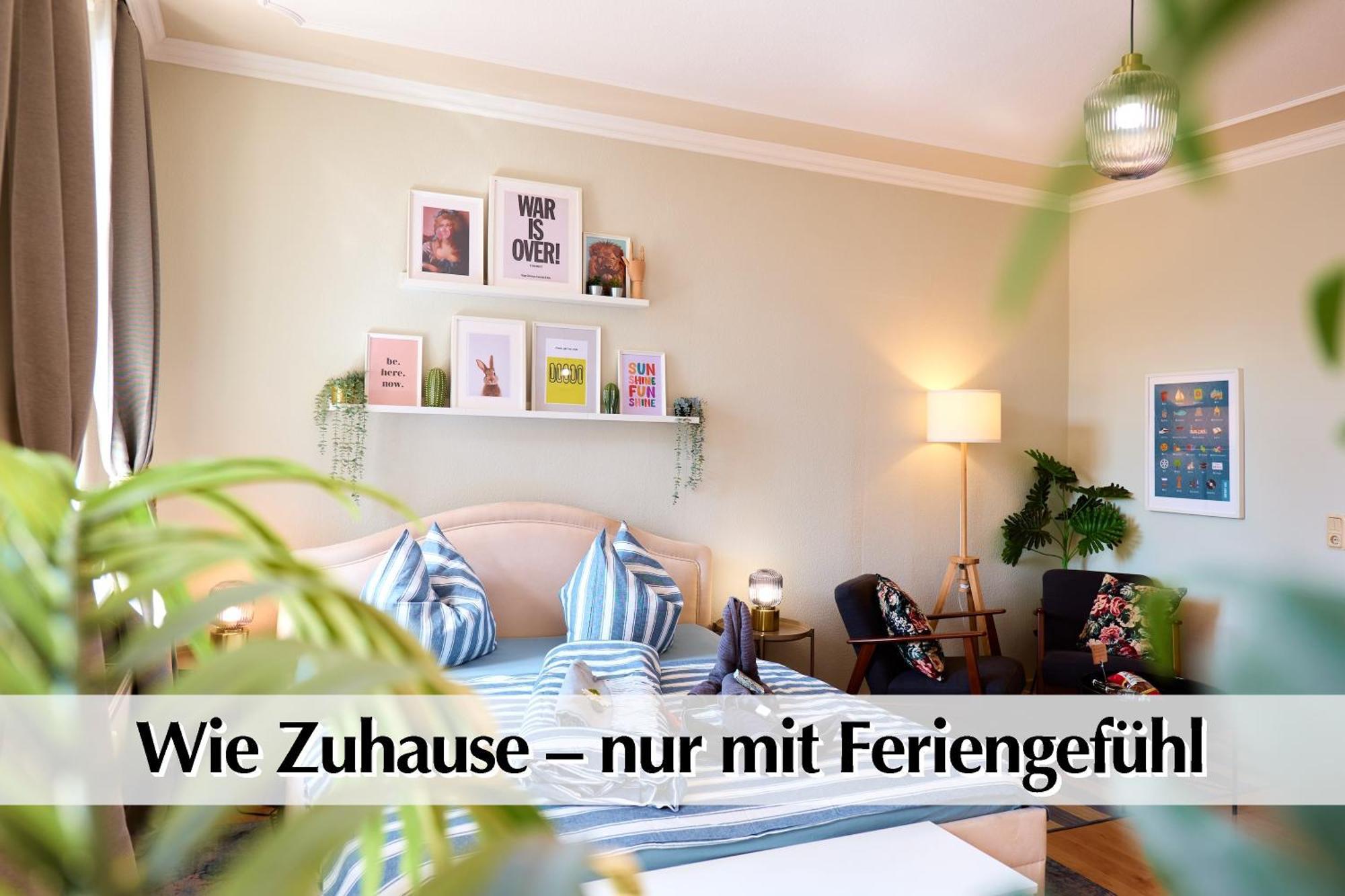 12 Fewos Im Jugendstilhaus Mit Aufzug, Terrasse, Kingsize-Bett, Smart-Tv, Etc Érfurt Habitación foto