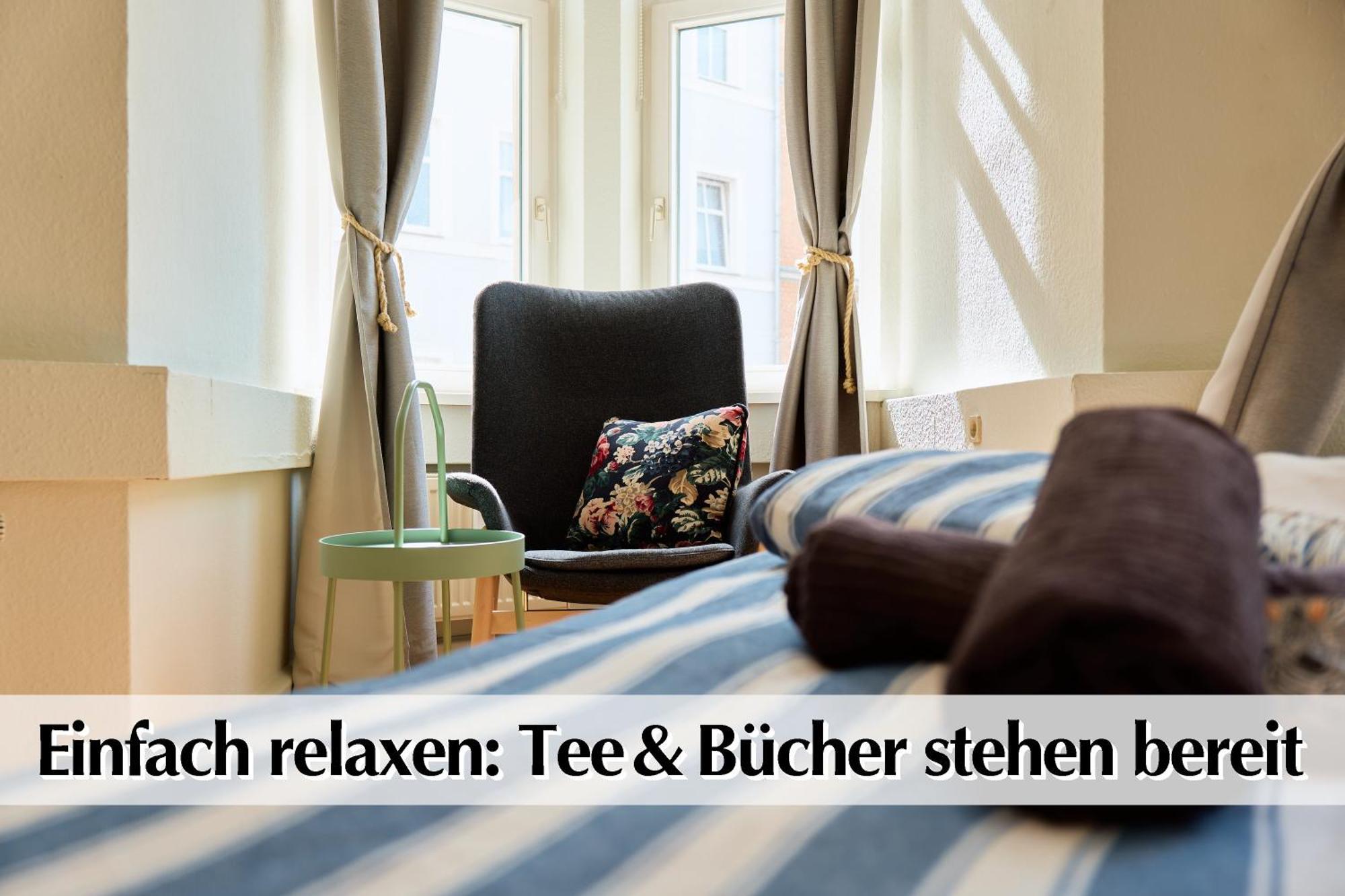 12 Fewos Im Jugendstilhaus Mit Aufzug, Terrasse, Kingsize-Bett, Smart-Tv, Etc Érfurt Habitación foto